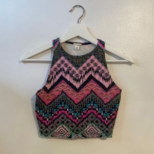 Print crop top